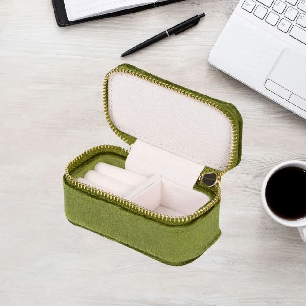 Storage Case Engagement Ring Box Necklace Fashion Accessories Vintage Ring Case Ring Display Velvet Mini Velvet Jewelry Box