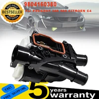 9804160380 9849443980 Para Citroen C4 C5 Jumper DS 4 Ford Focus Peugeot Boxer, Termostato de Motor Nuevo con Carcasa, Accesorios para Auto