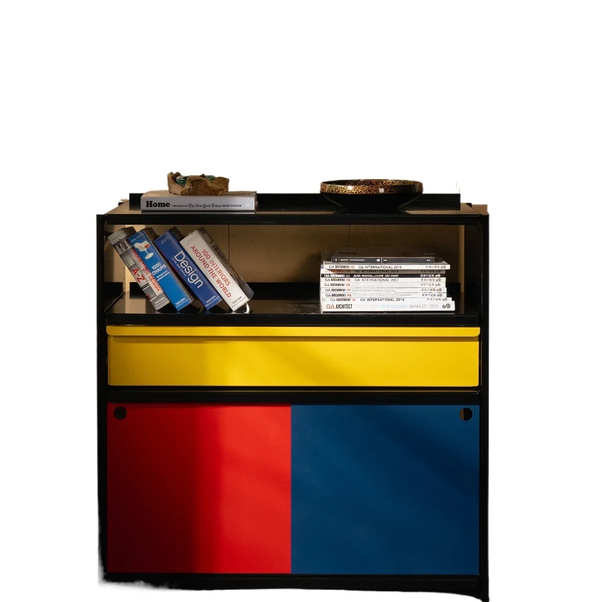 Mondrian color storage display cabinets, storage cabinets, sideboard module combinations