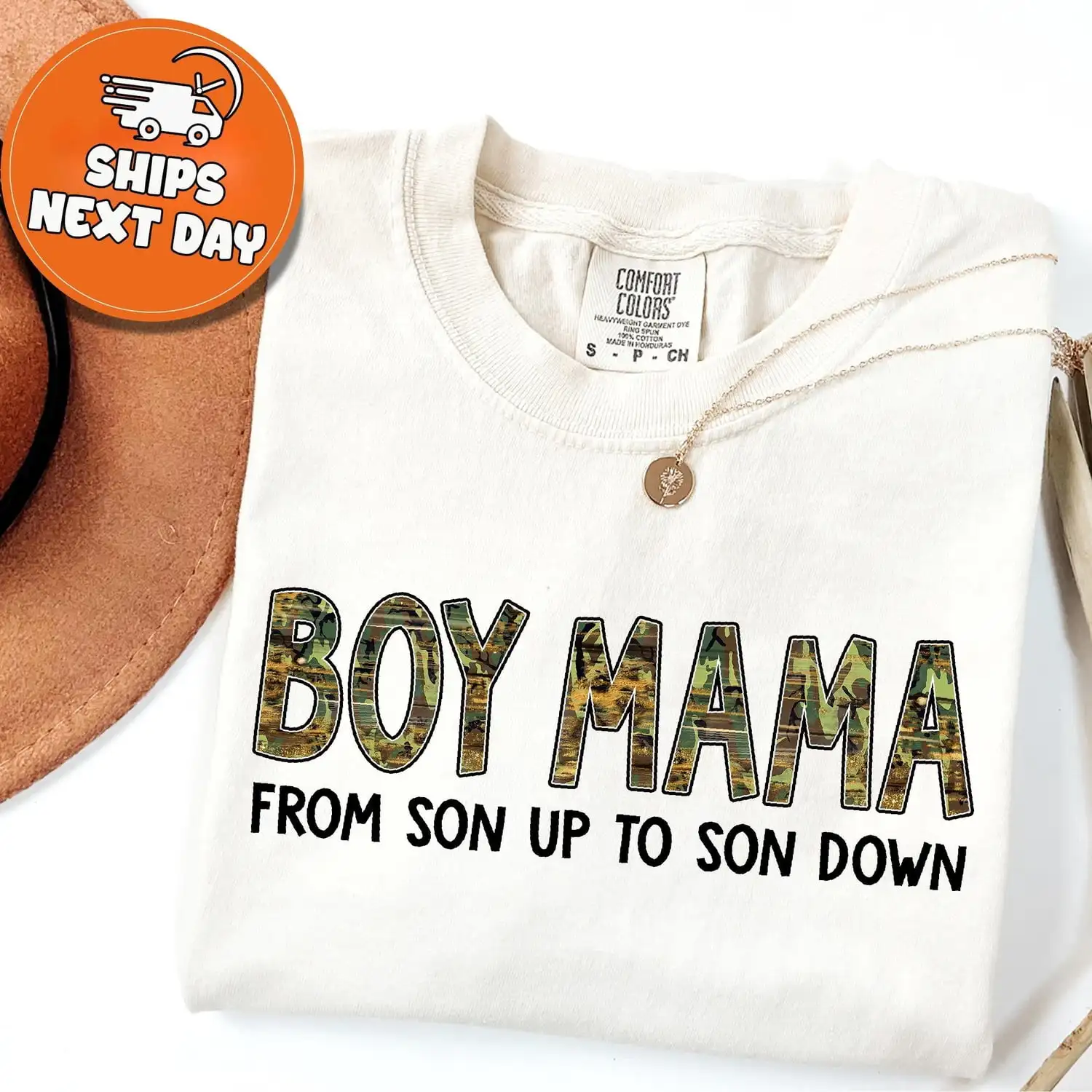 Boy Mom Camouflage Shirt, Boy Mom T-Shirt, Camouflage Mother's Day Gift, Military Mom Gift, from Son to Son, Boy Mom Birthday Shirt