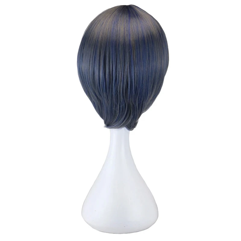Ciel Phantomhive Cosplay Wig Black Butler Cosplay Men Short Grey Blue Wig Cosplay Anime Cosplay Wig Heat Resistant Synthetic Wig view 4