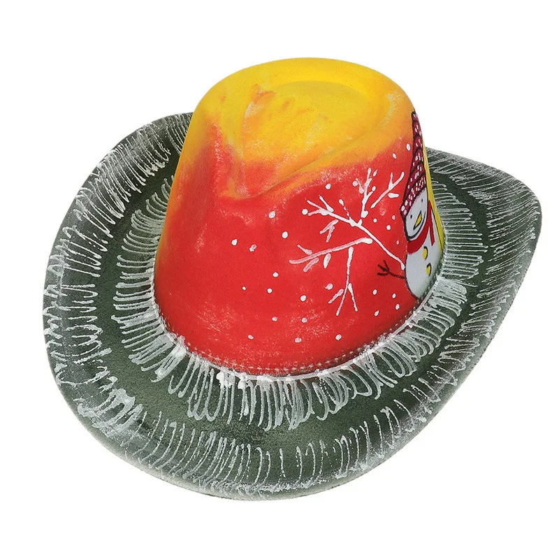 Halloween Hat Party Color Dance Performance Hat New Skull Print Hat