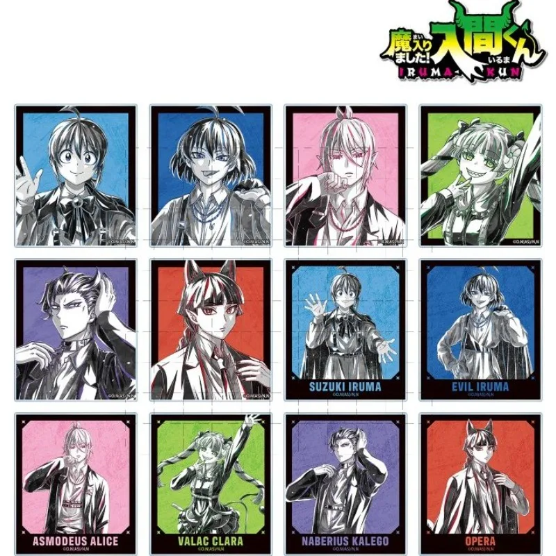 

Ani-Art Black Suzuki Iruma Valac Clara Asmodeus Alice Ix Elizabetta Purson Soi Acrylic Standing Card Keychain Anime Toy Figures