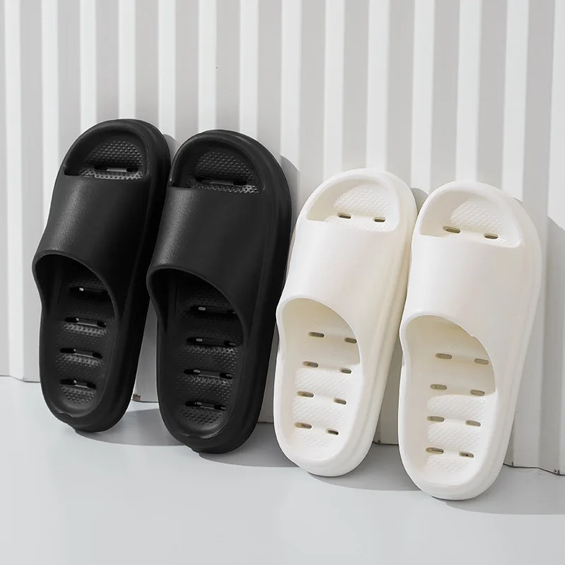 Bathroom Slippers Quick-drying Shower Hollow Out Indoor Summer Soft EVA Shoes Anti-Slip Flip Flops for Men Women