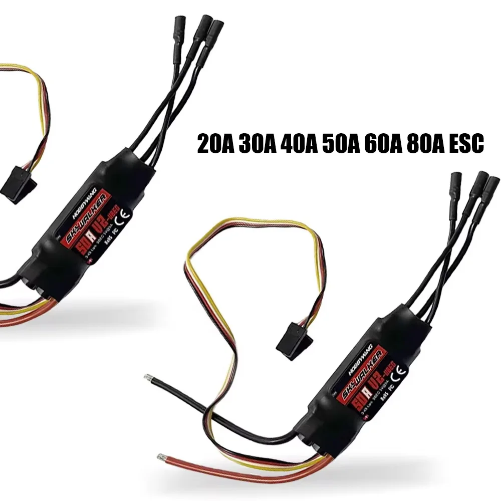 Hobbywing Skywalker ESC 40A 50A 60A 80A 15A 20A 30A Speed Controller For RC Airplanes Helicopter Quadcopter Parts