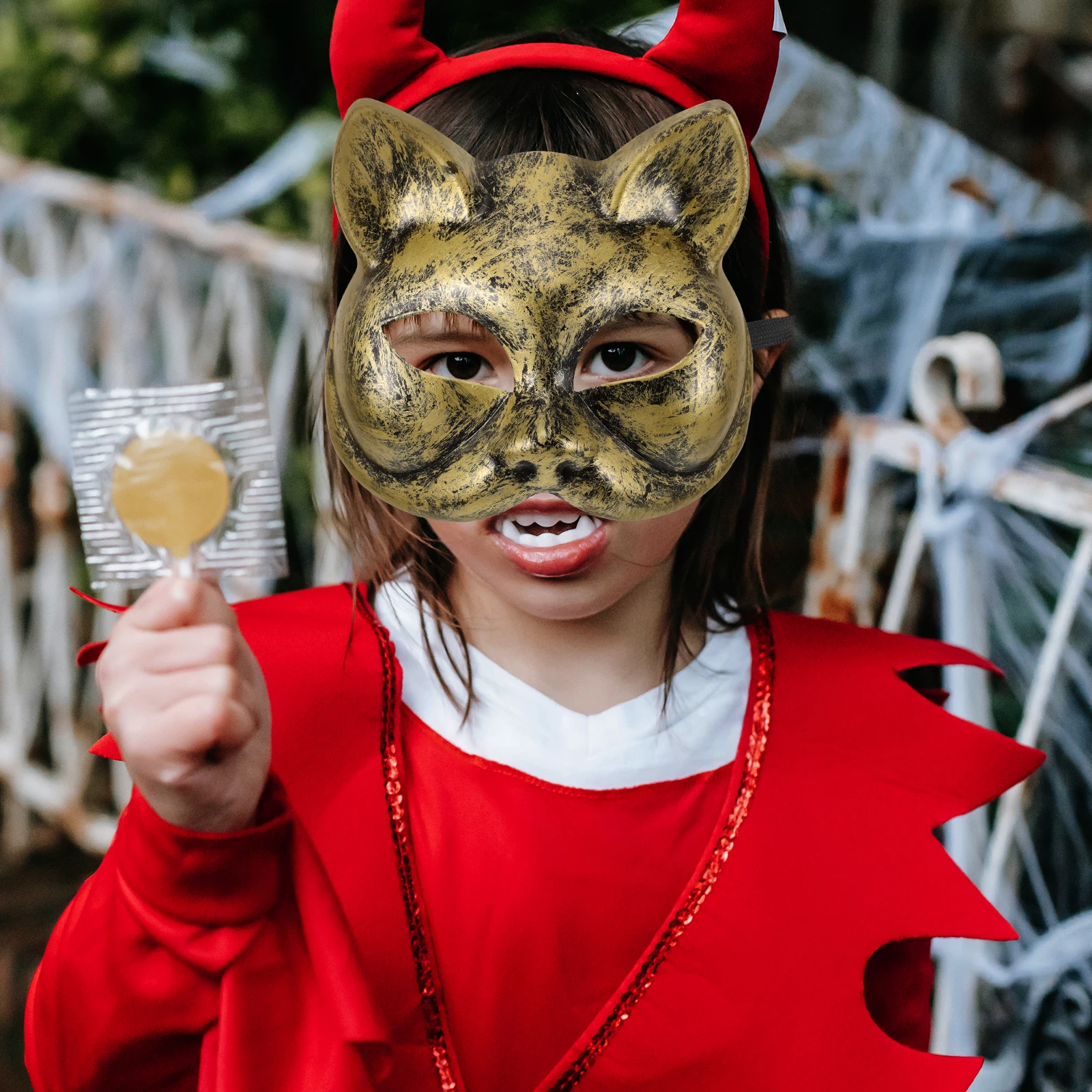 Cat Face Mask Animal Masquerade Masks Half Facial Decoration Delicate Party Cosplay