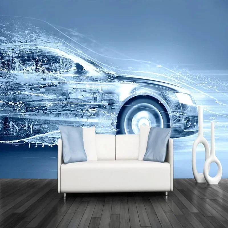 

Custom Photo Wallpaper 3D Abstract Dynamic Modern Car Mural Living Room Children's Bedroom Background Wall Decor Creative Murals