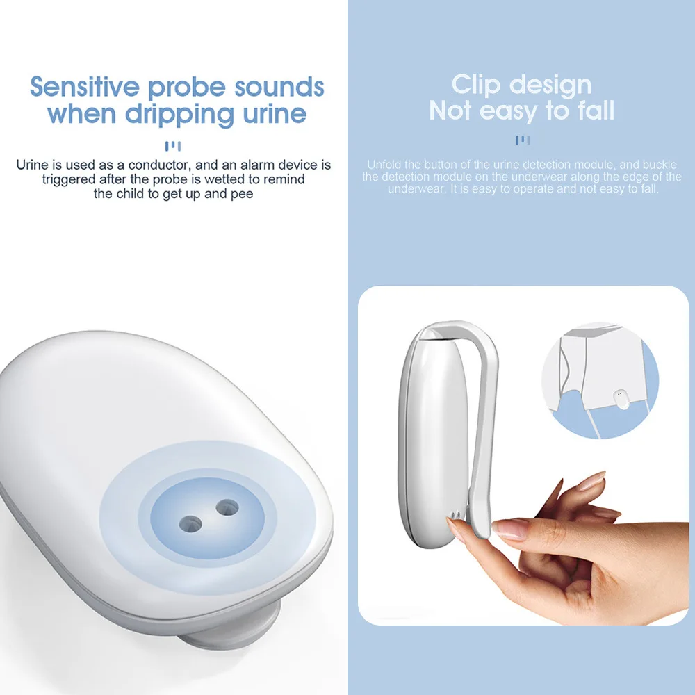 Bedwetting Alarm 3 Modes Wireless Bedwetting Sensor Pee Alarm with Sound and Vibration Sensor Monitor for Elderly Children