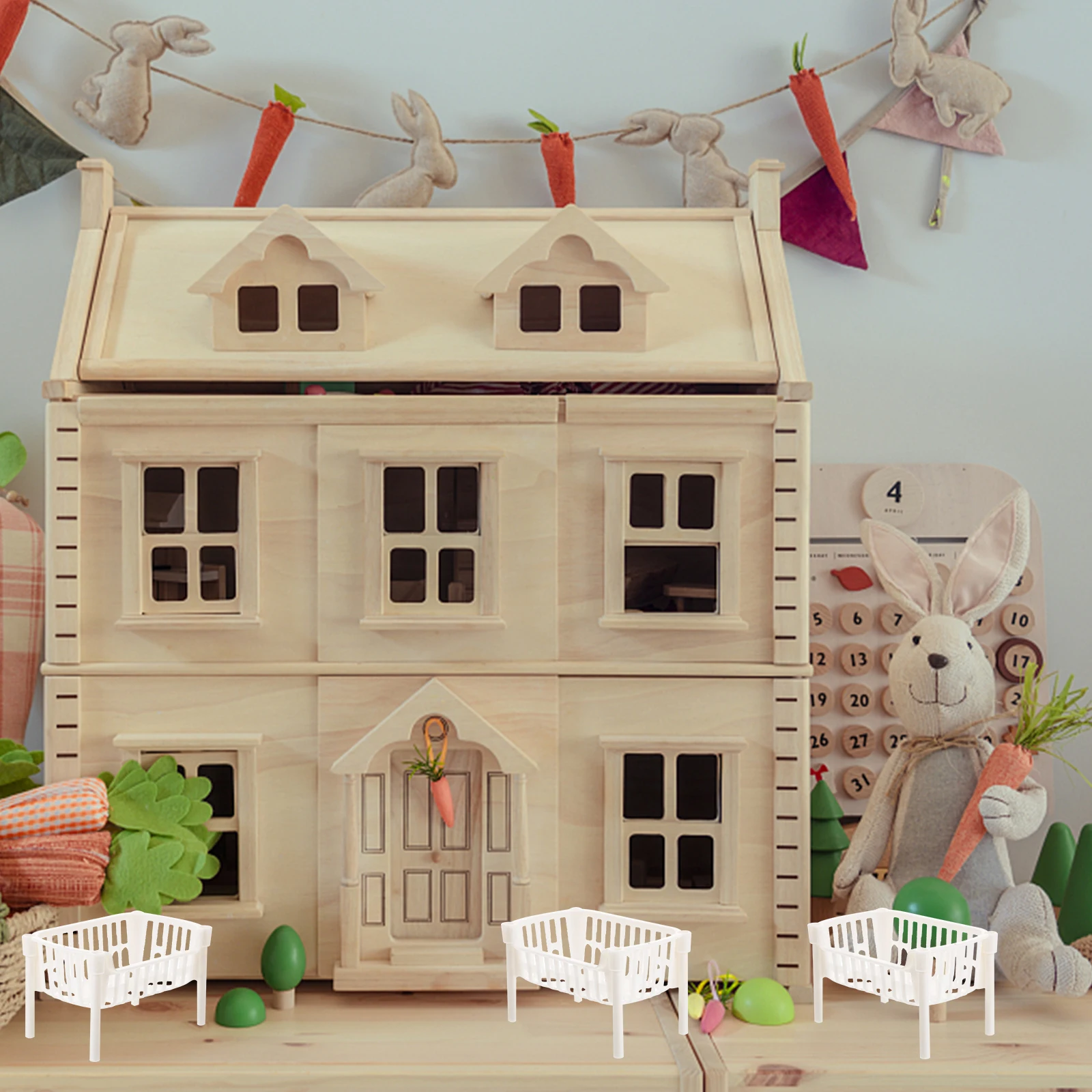 10 stücke Mini Haus Regal Haus Miniatur Möbel Prop Display Rack Für Garten Wohnzimmer Dekorative Lagerung Rack Miniatur