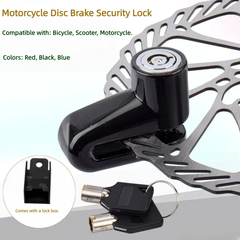 Universal Motorcycle & Bicycle Disc Brake Lock | Heavy-Duty Anti-Theft Security for Bike, Scooter and Motorbike
