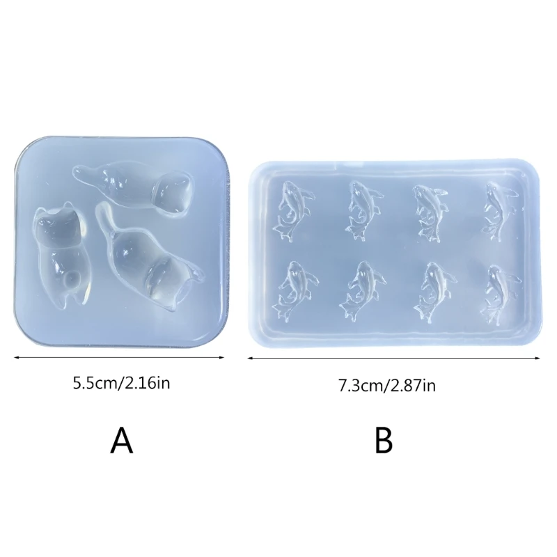 E15e molde vela formato gato 3d, moldes silicone duráveis, peixes dourados, tema cera, ferramentas molde,