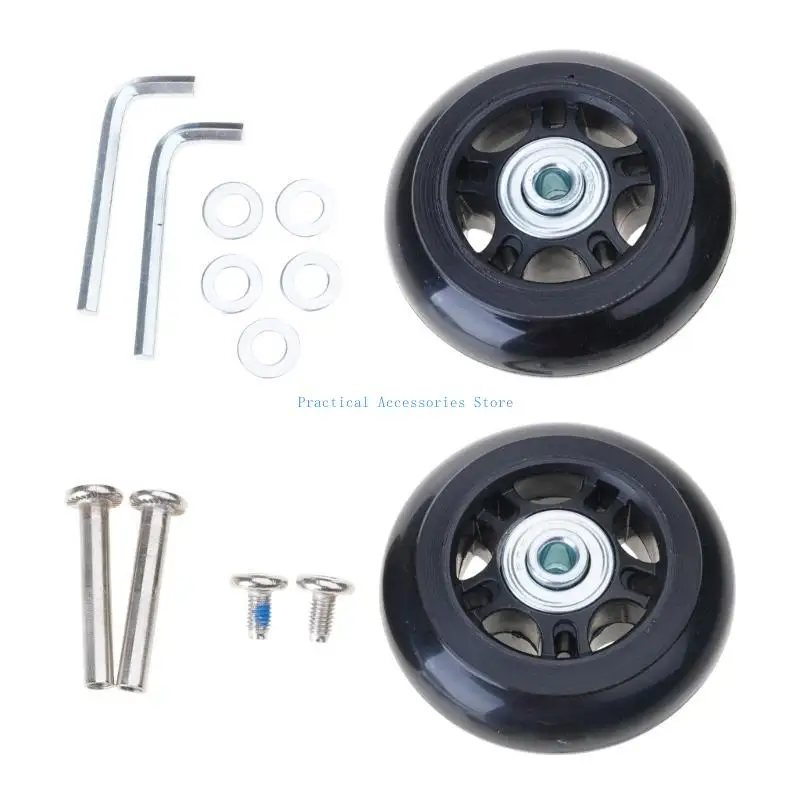

U75E strong Luggage Wheel Repair set Smooth & Quiet Suitcases Wheel Universal Size Simple Installation for Frequent Flyers
