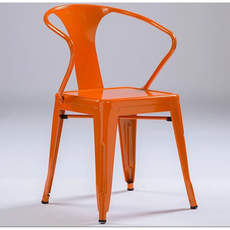 Wrought Iron Dining Chair Iron Chair Coffee Restaurant Creative Seat European Retro Simple Metal