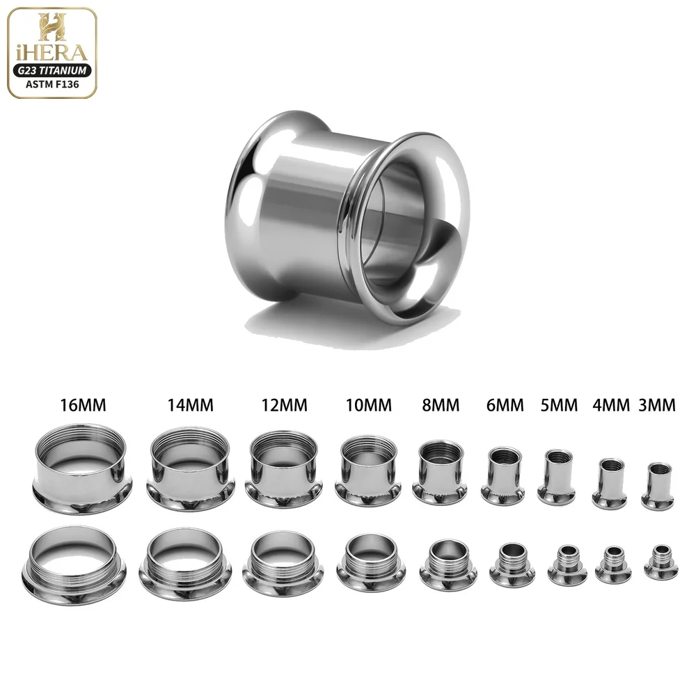 1/5PCS G23 Titanium Piercing Jewelry Bulk Internal Screw Tunnels Plugs Gauges Stretcher Taper Expanders Ear Cartilage Earring