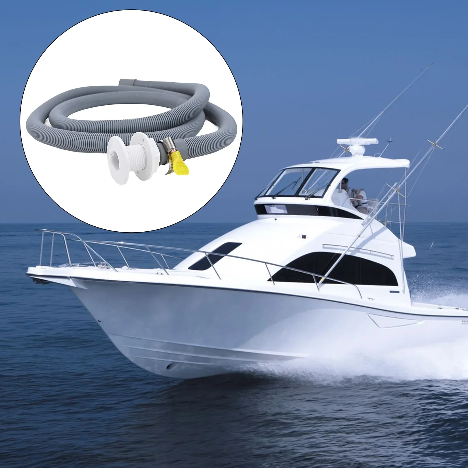 Hose Bilge Pump Installation Kit (34 Inches) Includes Everything Needed for Effective Water Removal from Your Boat