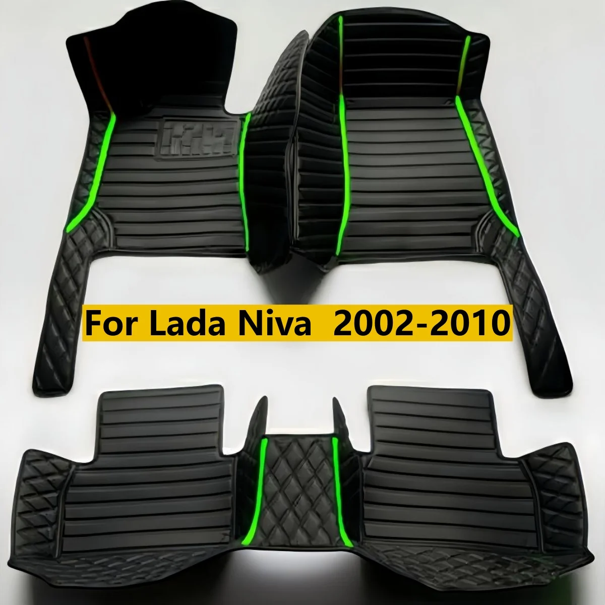 

Автомобильные коврики подходят для Lada Niva 2002 2003, 2004, 2005, 2006, 2007, 2008, 2009, 2010, автоматические подушечки для ног, кожаные коврики