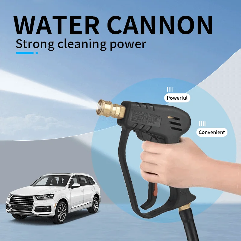

Мойка высокого давления 4000PSI, мощный водяной пистолет для мойки автомобилей, пистолет-распылитель высокого давления, инструмент для домашней очистки автомобиля