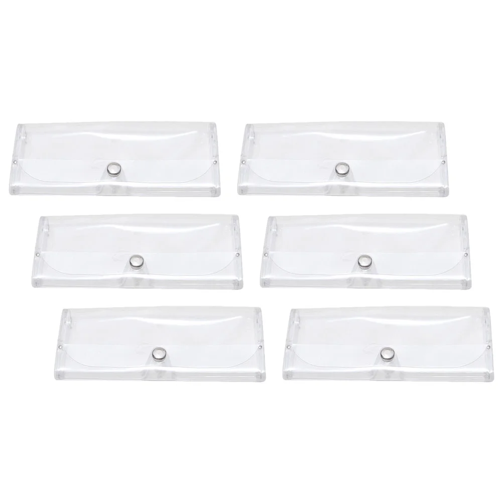 

6 Pcs Transparent Glasses Case Portable Outdoor Pouch for Sunglasses Convenient Eyeglasses Spectacle Anti-pressure