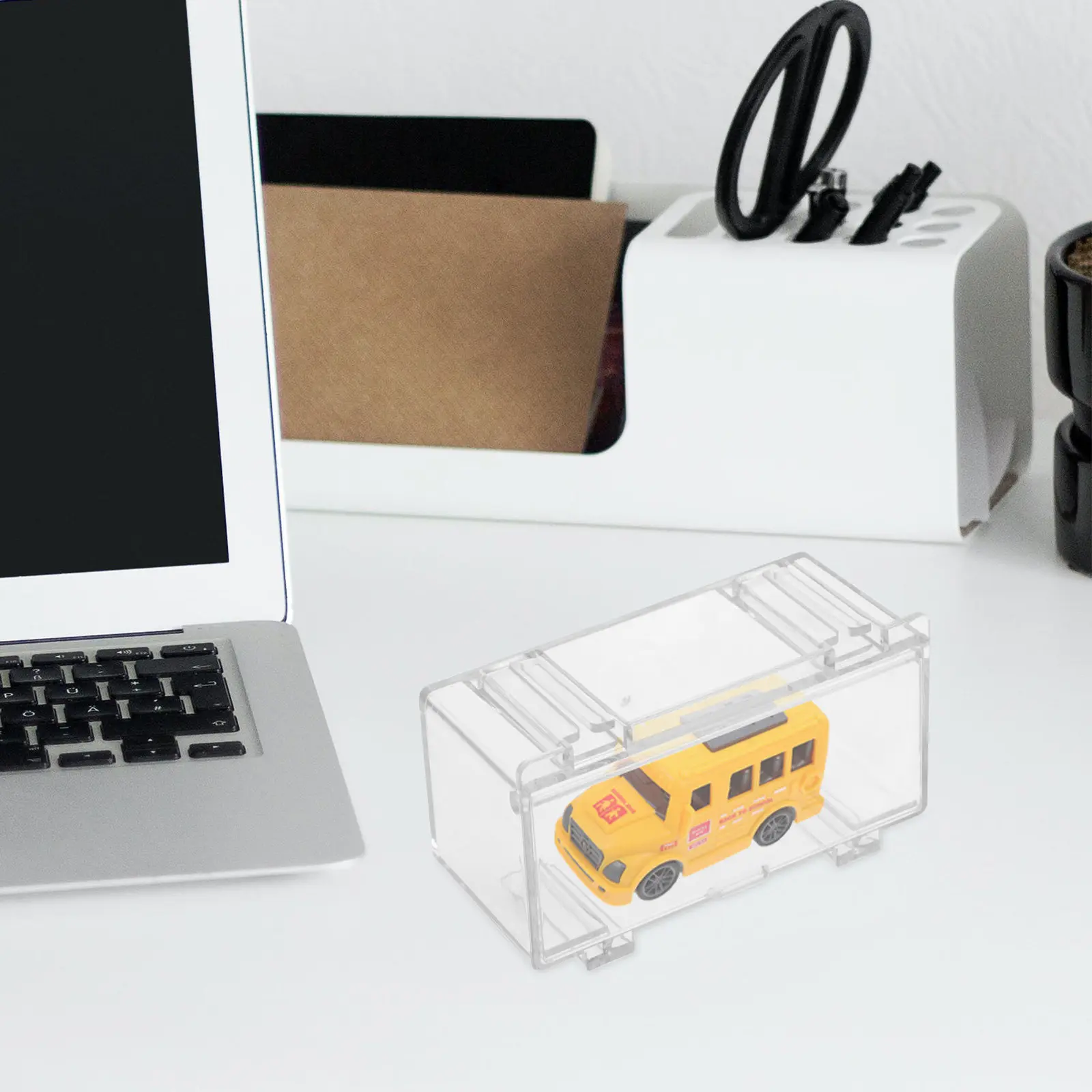 Plastic Display Case Clear for 1:64 Scale Car Storage Compact Dustproof Showcase Countertop Car Display Box - view 6