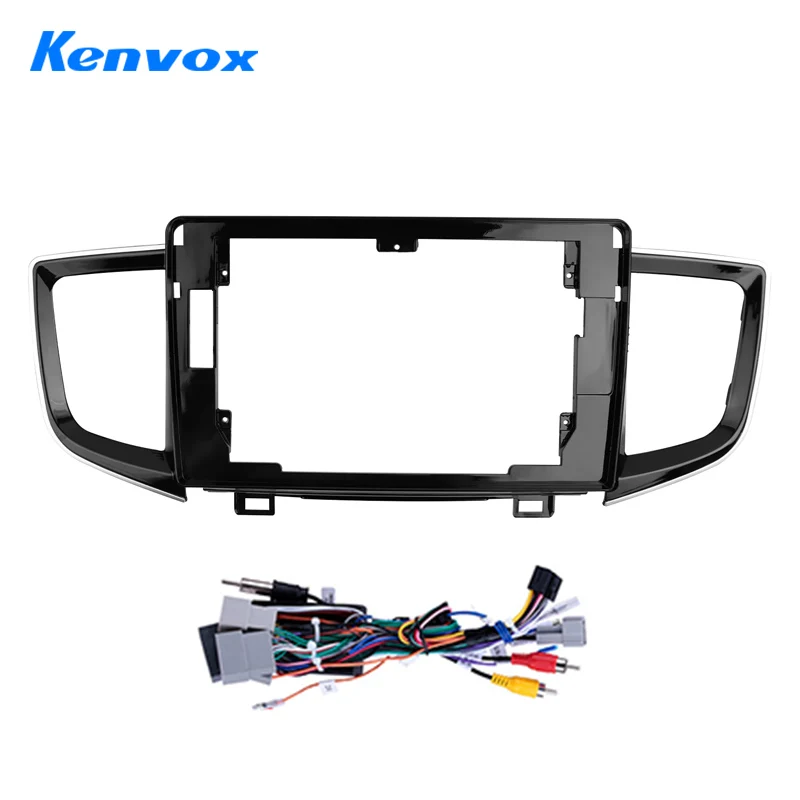 

Car Frame 10.1 Inch Fascia Adapter For Honda Pilot 2016 2017 2018 Adroid Radio Dash Fitting Panel Kit 2 Din Video Player Frame