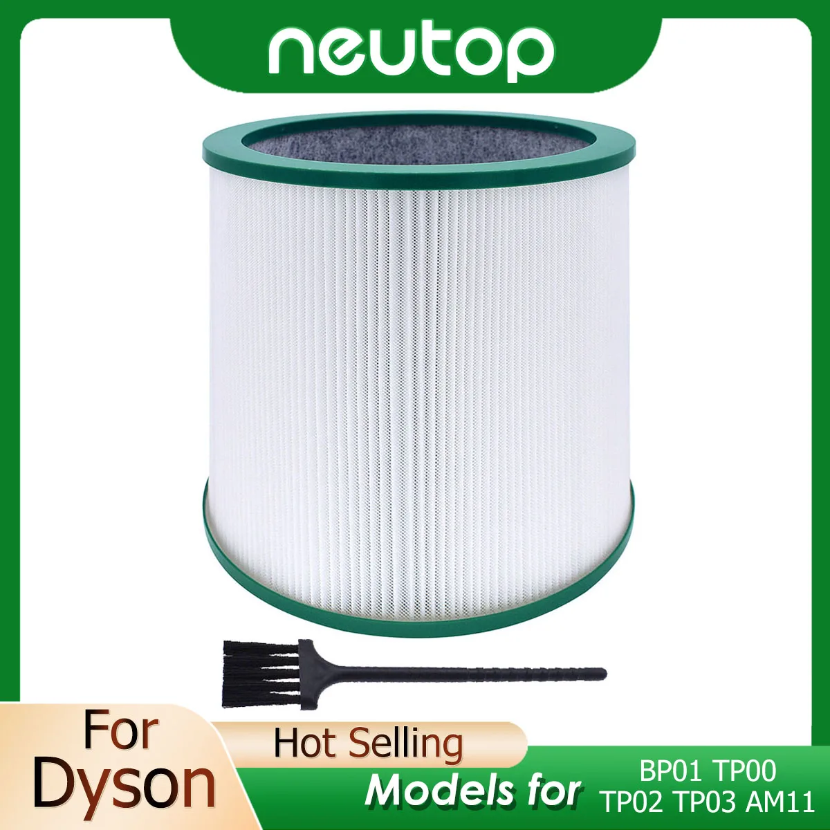 Compatible with Dyson BP01 TP00 TP02 TP03 AM11 Pure Hot Cool Air Purifier Air Filter Part 968126-03 Parts Accessory Replacement