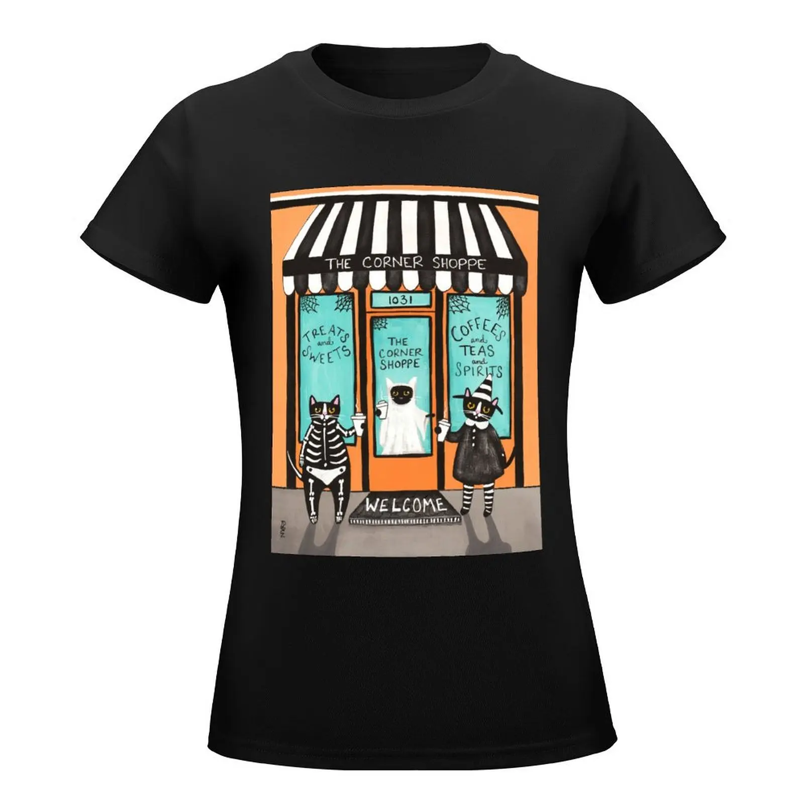 The Halloween Corner Shoppe T-Shirt korean fashion summer top oversized cute tops Women clothes