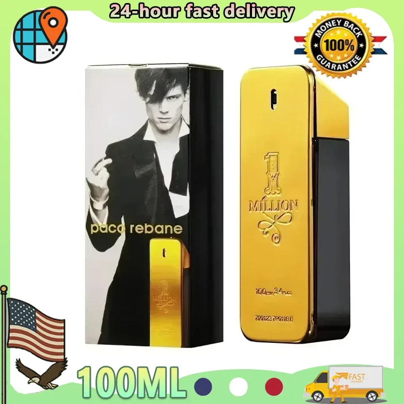 100ml Original millones de oro Hombre Perfume duradero fuerte masculino hombres sabor fuerte picante feromona Colonia cuerpo Spray Colonia
