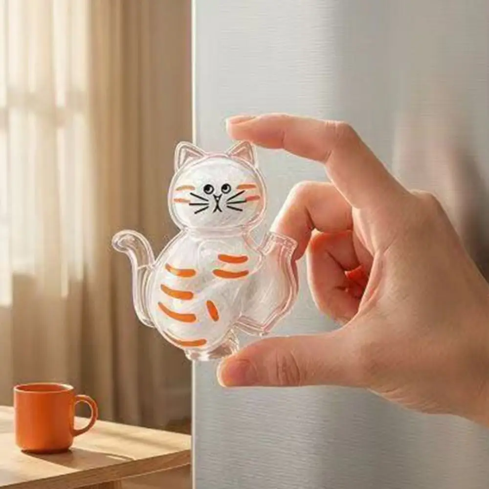 Clear Pet Hair Keepsake Holder Animal Shape Magnetic Back Pet Hair Memorial Box Pet Memorial Ornament Pet Supplies