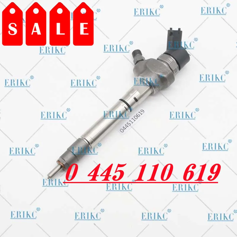 

0445110619 Diesel Engine Fuel Injector 0 445 110 619 Original Injector 0445 110 619 Injection Type Diesel Oil Injectors ERIKC