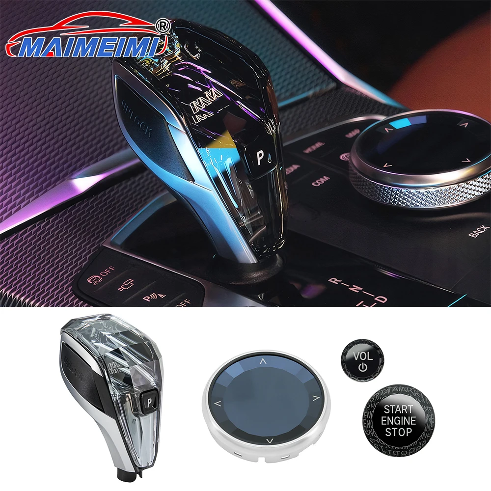 

4 Piece Set Crystal Gear Shift Knob Lever for BMW 3 Series G20/G21/G28 4 Series G22/G23/G26 Automatic Crystal Gear Handle