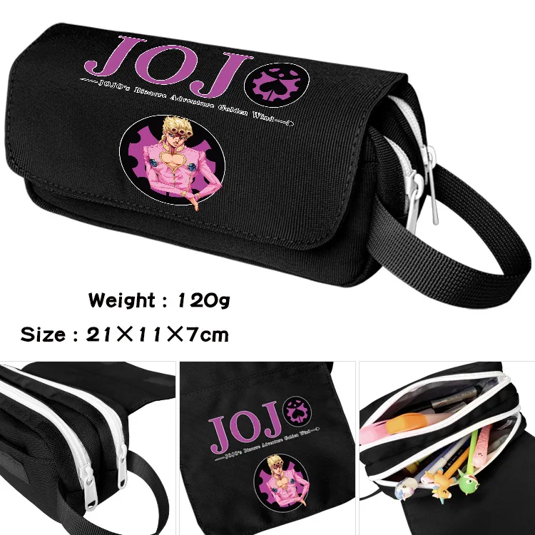 JoJo Bizarre Adventure Killer Queen Cartoon Pencil Cases Student School Stationary Pen Bags Makeup Cosmetic Bags