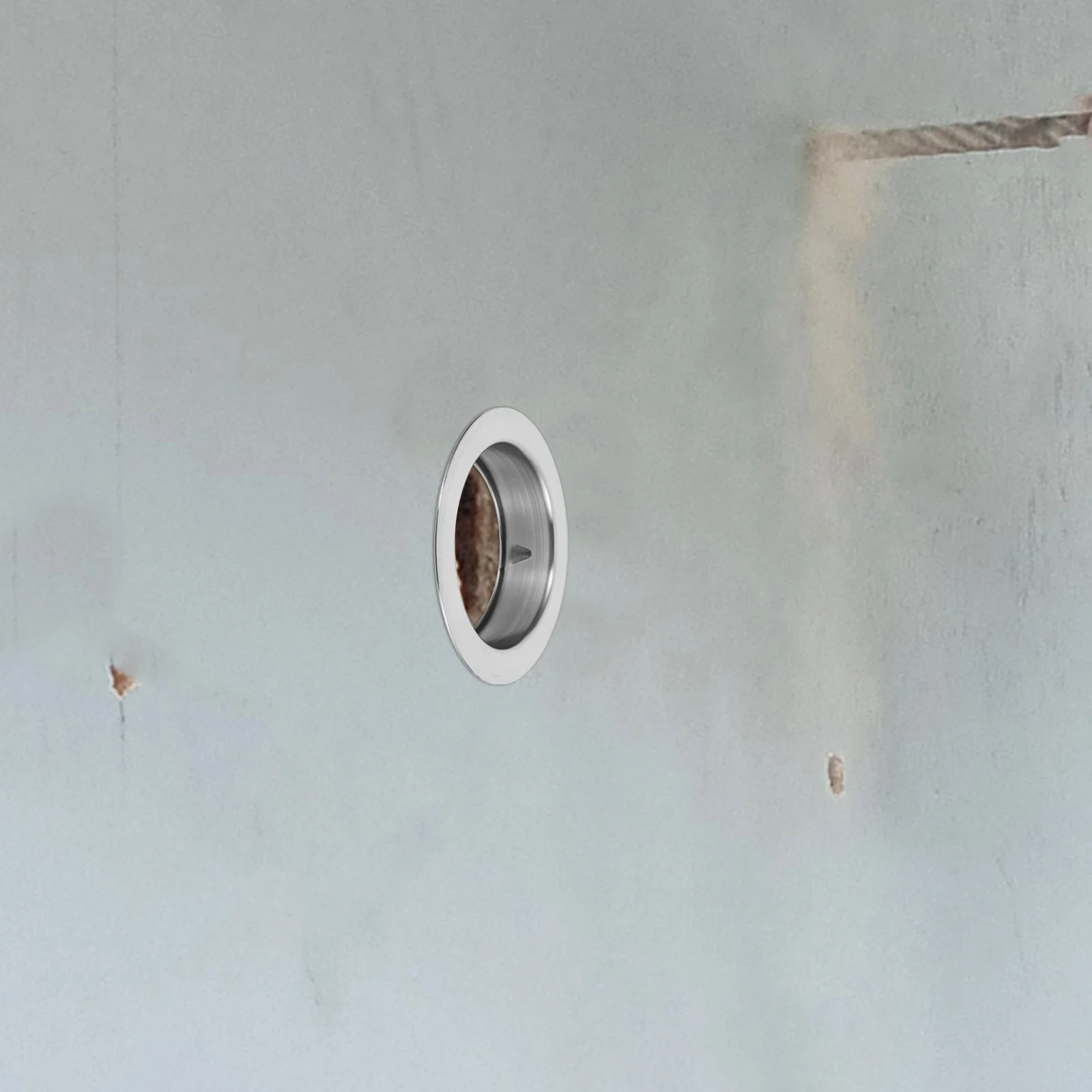 ステンレス鋼の壁穴カバーエアコン用装飾リング防水耐久性のあるエアコン穴カバー簡単に掃除できます