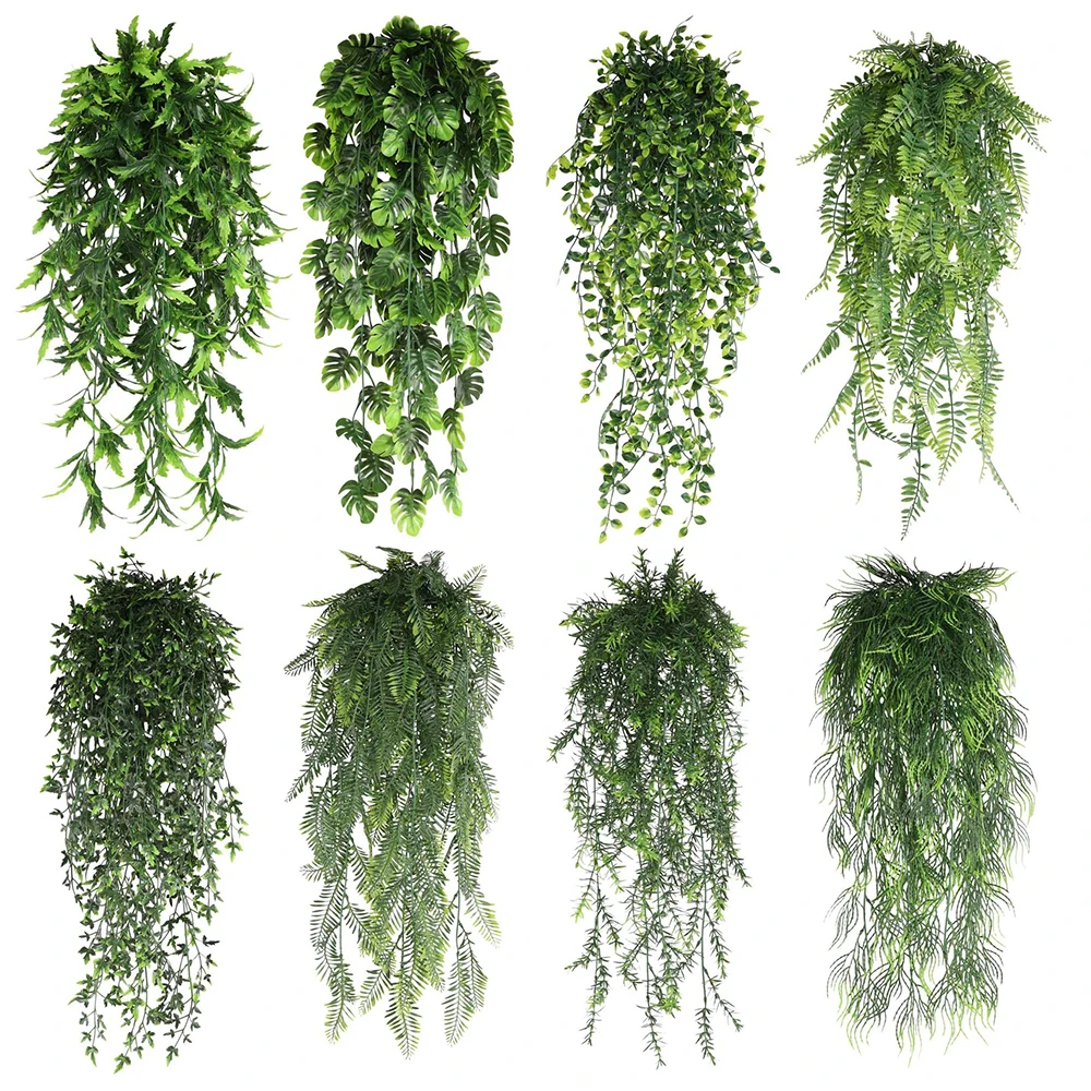 

5 heads Artificial Ivy Hanging Vine Plastic Plants for Home Indoor Outdoor Garden Door Wall Wedding Party DIY Wall Balcony Decor
