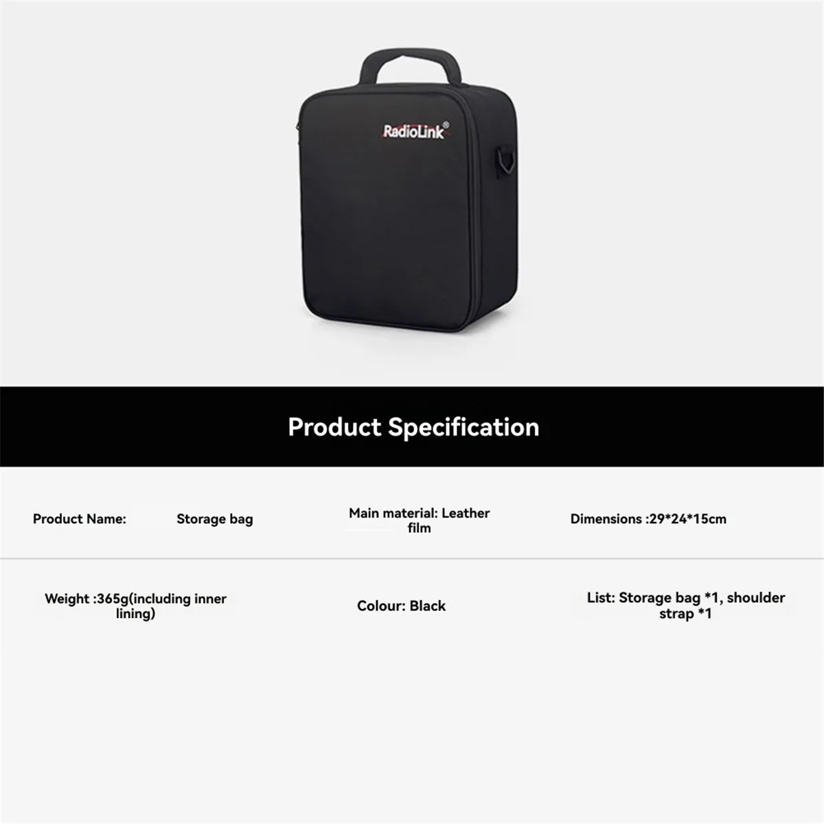 A74Z Radiolink RC8X Storage Bag Hard-Skin Hand Bag Carrying Portable Shoulder Bag Protect Replacement for Noble NB4 view 4