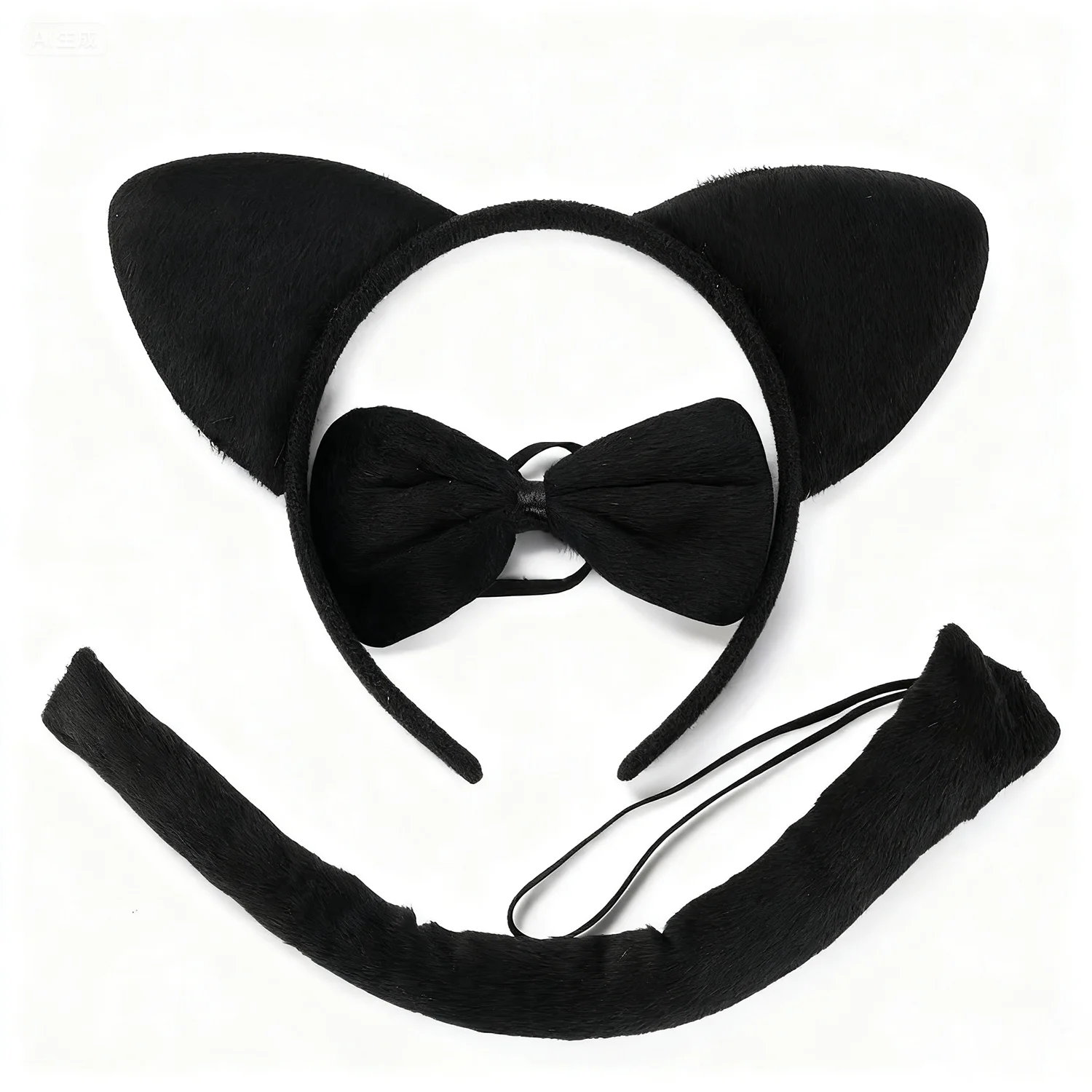 PESENAR Bat Wings Costume Women Adult Halloween Bat Shrug with Ears Headband