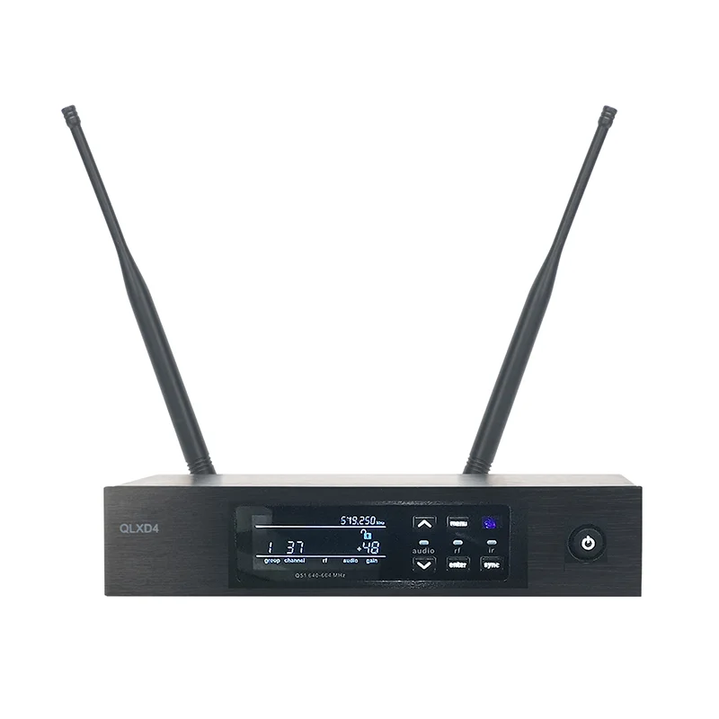 QLXD4 BETA58 BETA58A mikrofon nirkabel 1 saluran, mikrofon genggam QLXD4 logam kualitas terbaik UHF untuk kinerja panggung karaoke