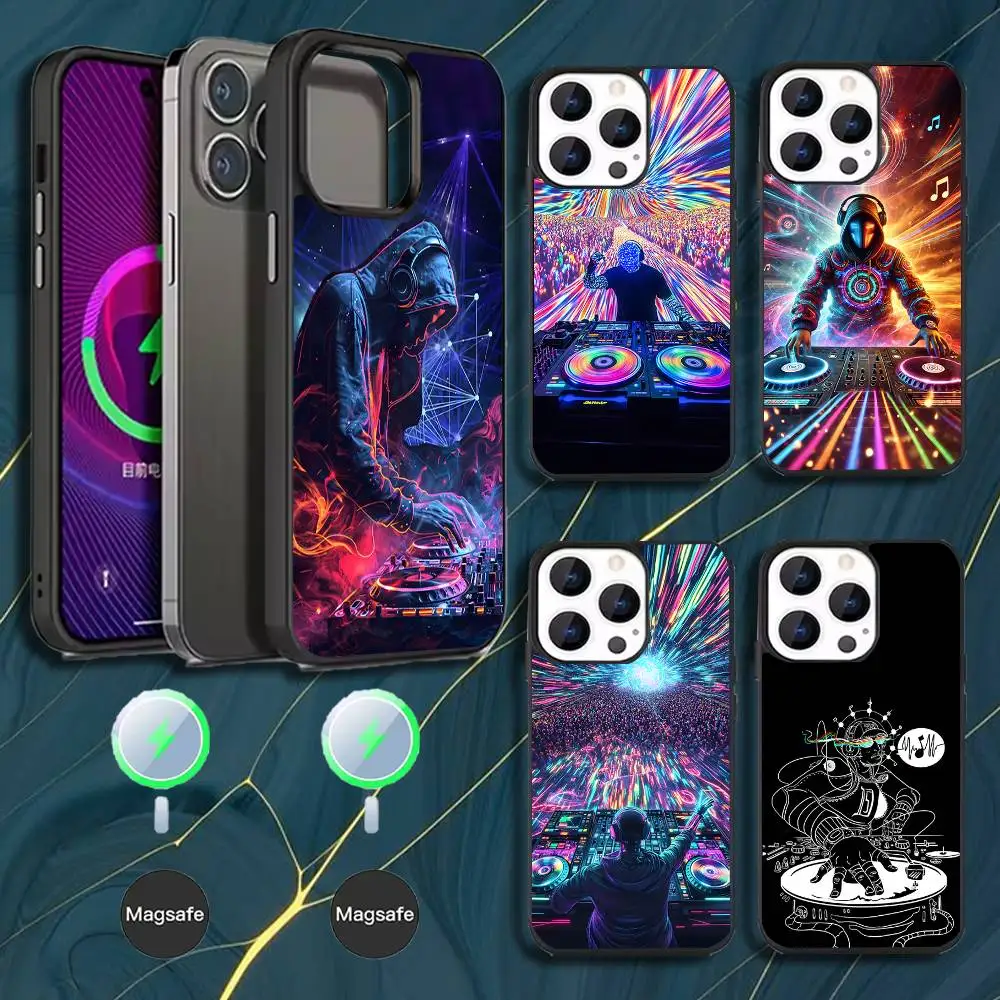 

DJ Mixer Music Phone Case For iPhone 17,16,15,14,13,12,11,Pro,Max,Plus,Mini,Magsafe,Magnetic Wireless Charging Case