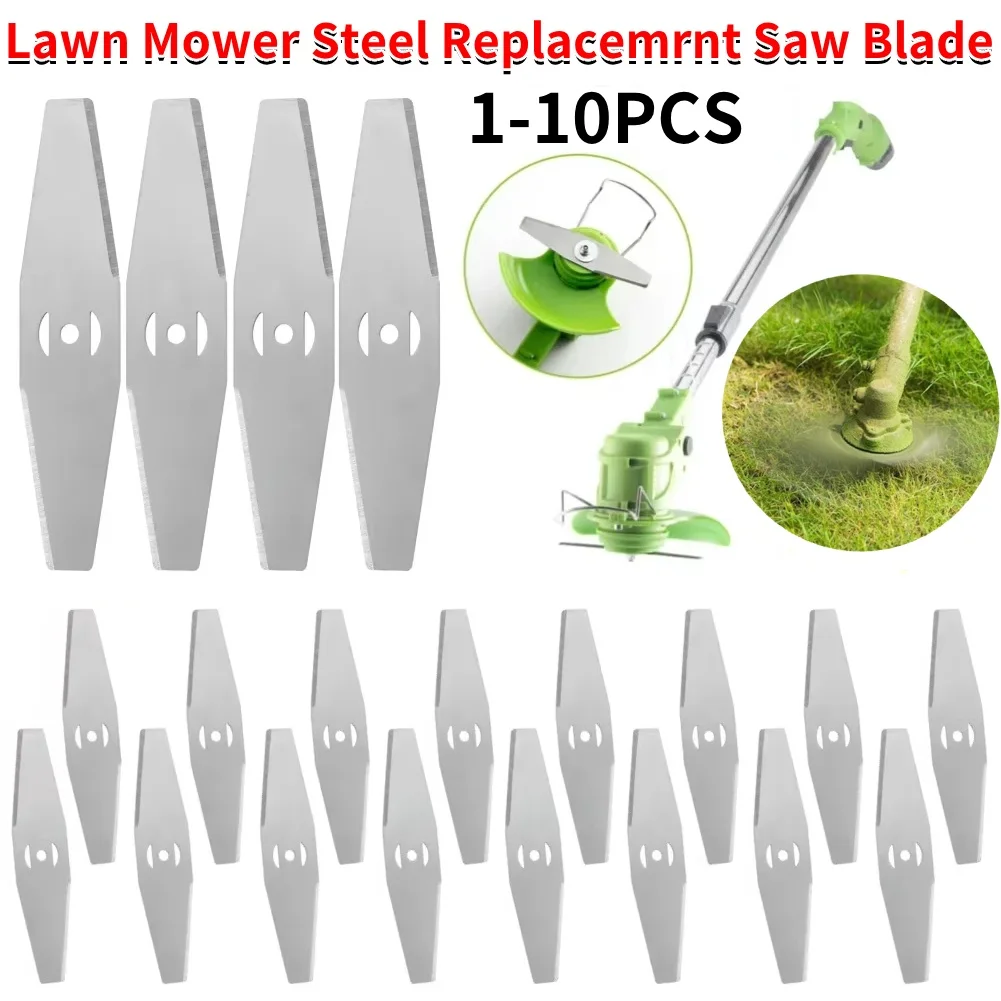 Trimmer Head Lawn Mower Fitting Parts Garden Power Tool Replacement Blade 10pcs 15cm Replacement Saw Blades Metal Grass String