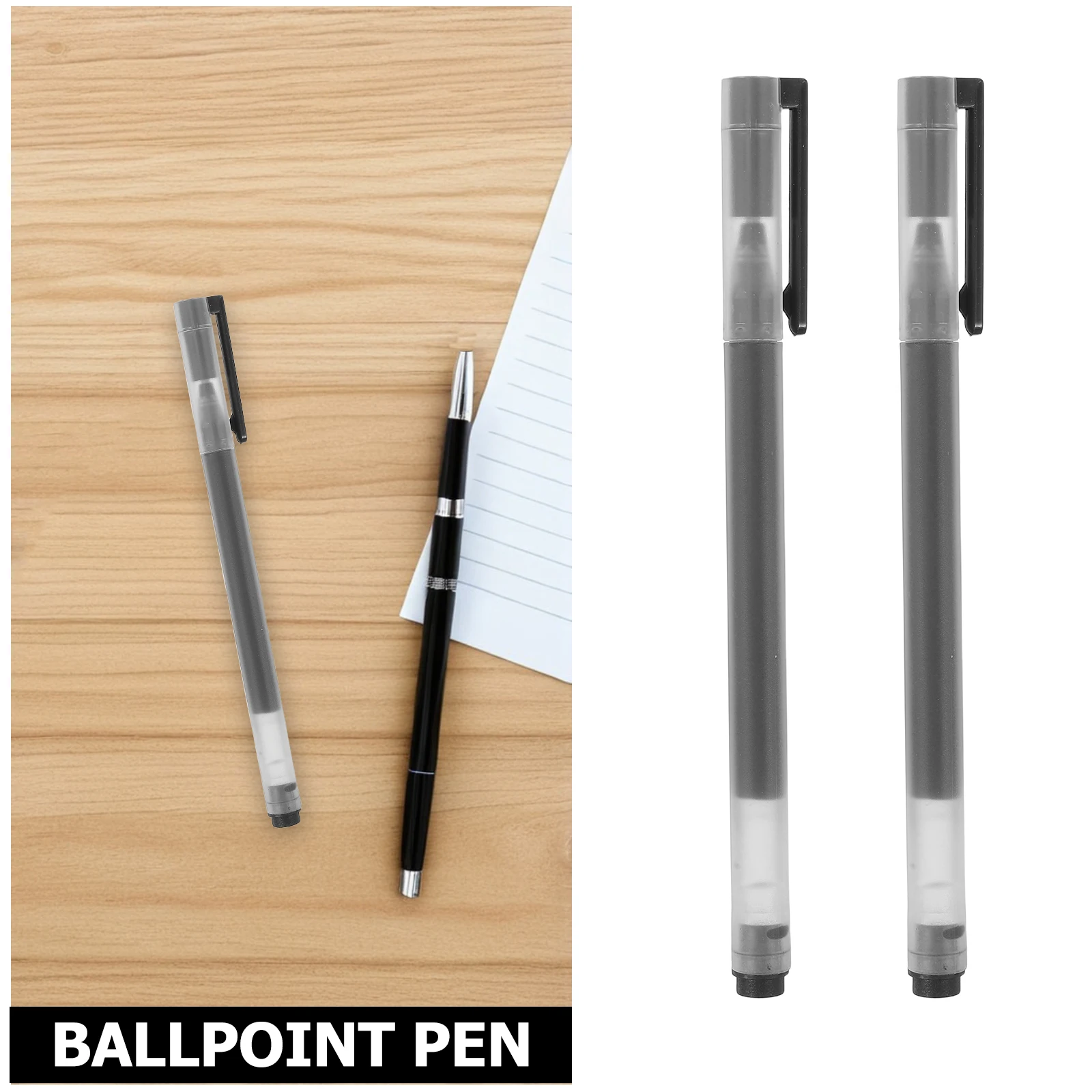 20 قطعة قلم محايد 0.5 مللي متر حبر أسود سعة كبيرة الكتابة السلس لا تنزف أقلام لمكتب مدرسة الأعمال دراسة أقلام الحبر السائل #2