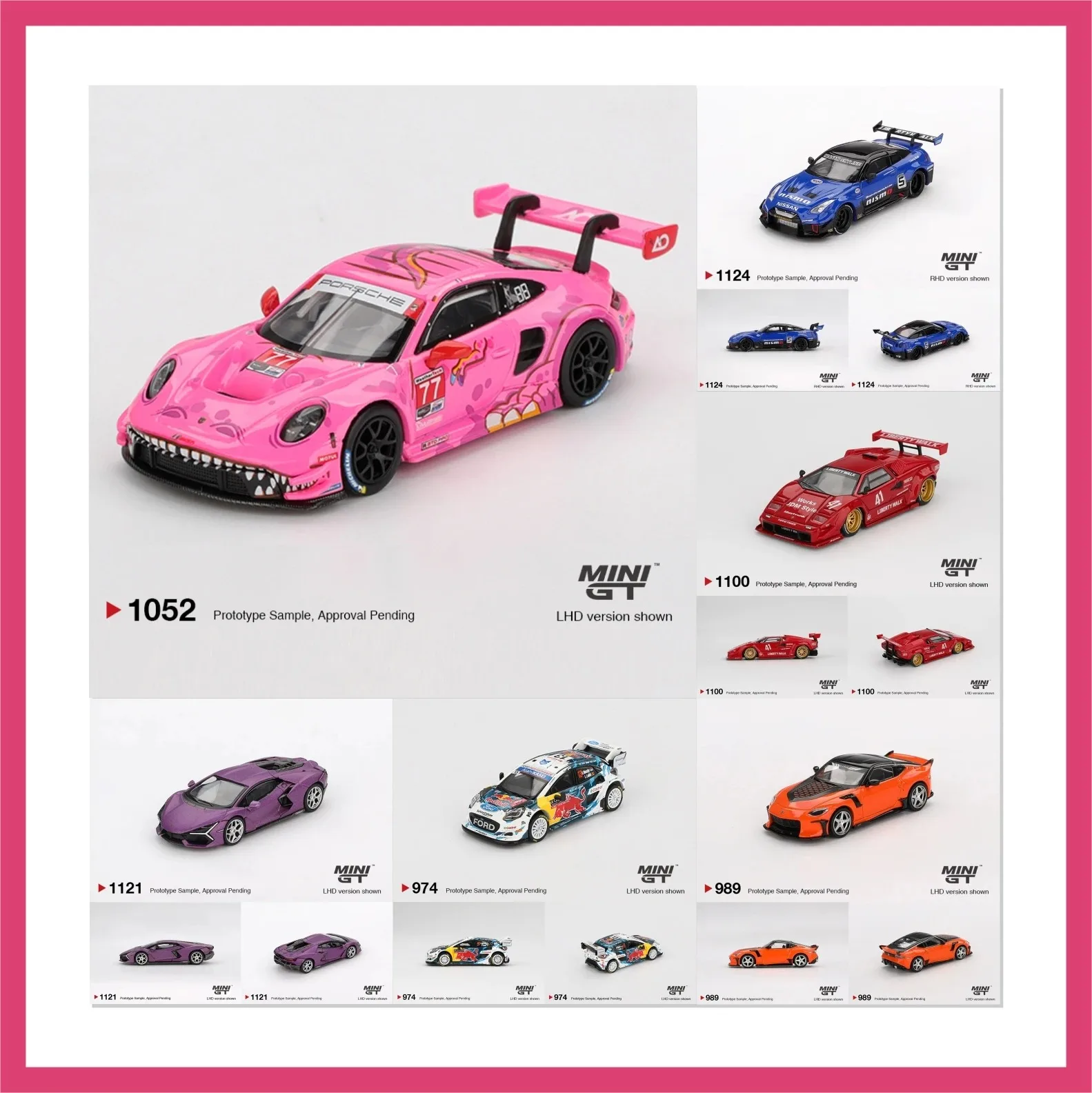 

MINIGT В наличии: Коллекция миниатюрных моделей автомобилей 1:64 Porsche, Lamborghini, Bugatti, Pagani, BMW, McLaren, Nissan (литые под давлением)