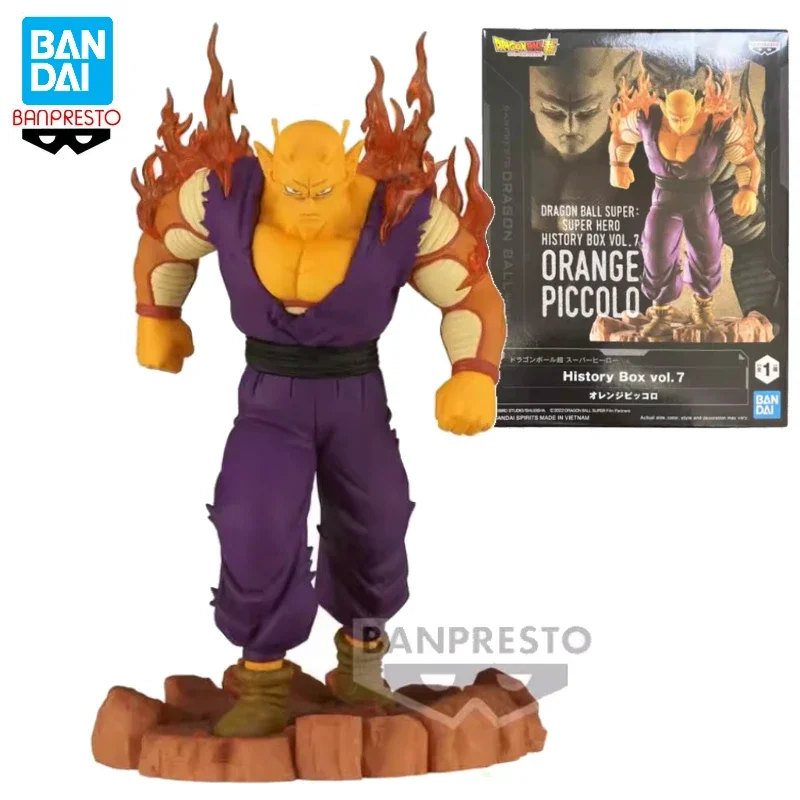 In Stock Bandai BANPRESTO Dragon Ball Super: Super Hero History Box Vol.7 Orange Piccolo Anime Action Figure Model Collection