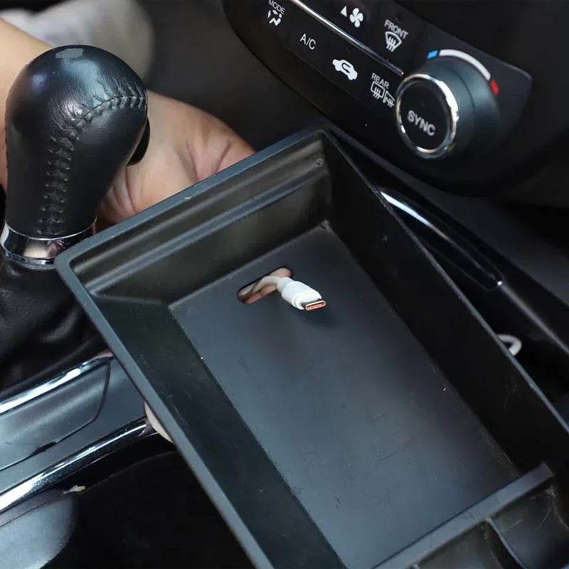 

Передний ящик для хранения передач Acura RDX Ящик для хранения перед центральным механизмом управления Многофункциональный ящик для хранения моделей ABS 13-17