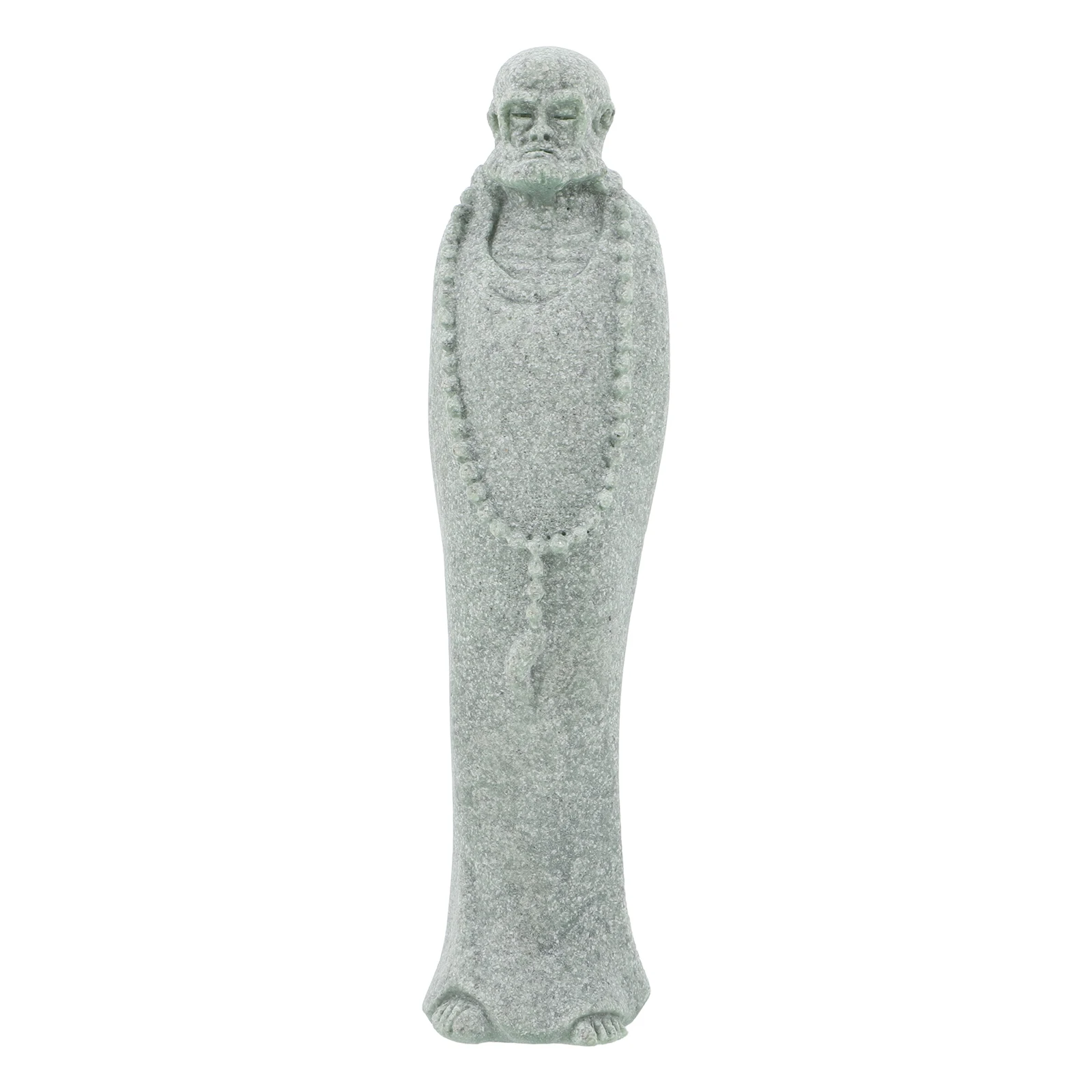 

Bodhidharma Statue Mini Grey Home Decor Indoor Statues Sculptures Monk Desktop Garden Figurines Outdoor Decor Small Size