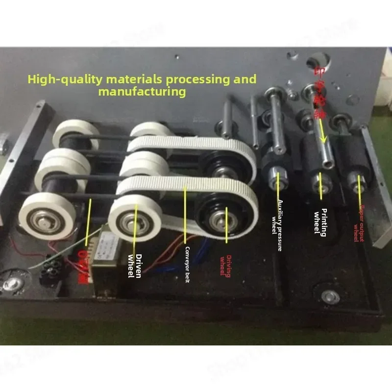 MY-380F Automatic Coding Machine, Solid Ink Wheel Date Printer for Production Date, Stainless Steel Marking Equipment