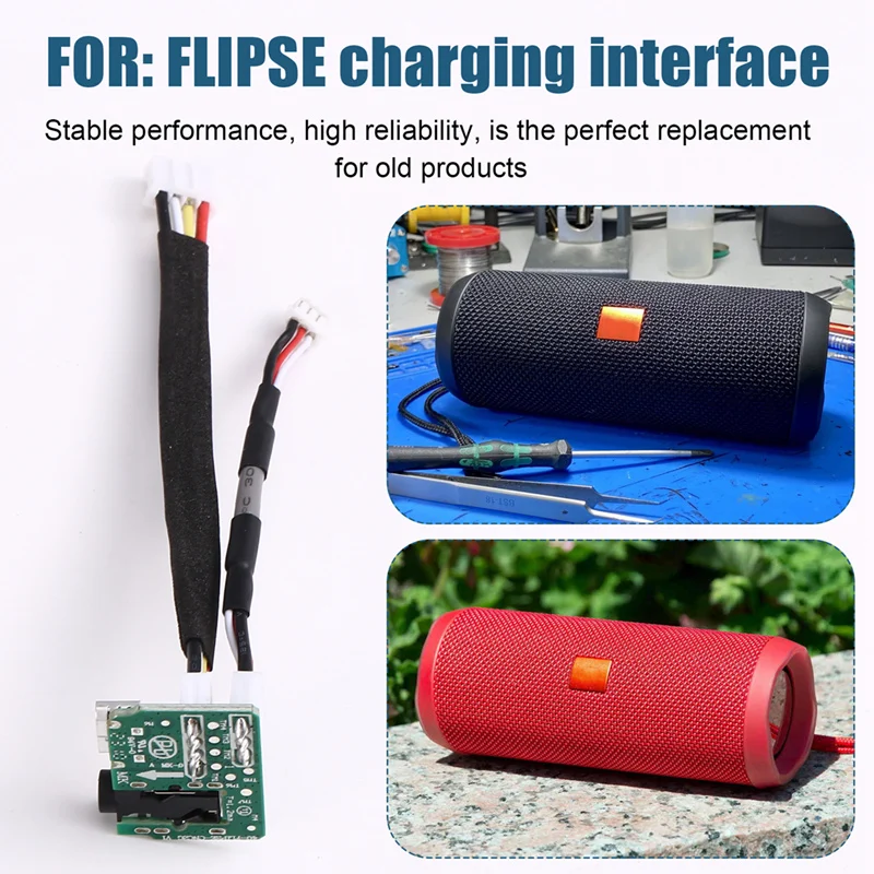 For JBL FLIPSE Bluetooth Speaker Connector Jack Charging Port Power Board Female Interface