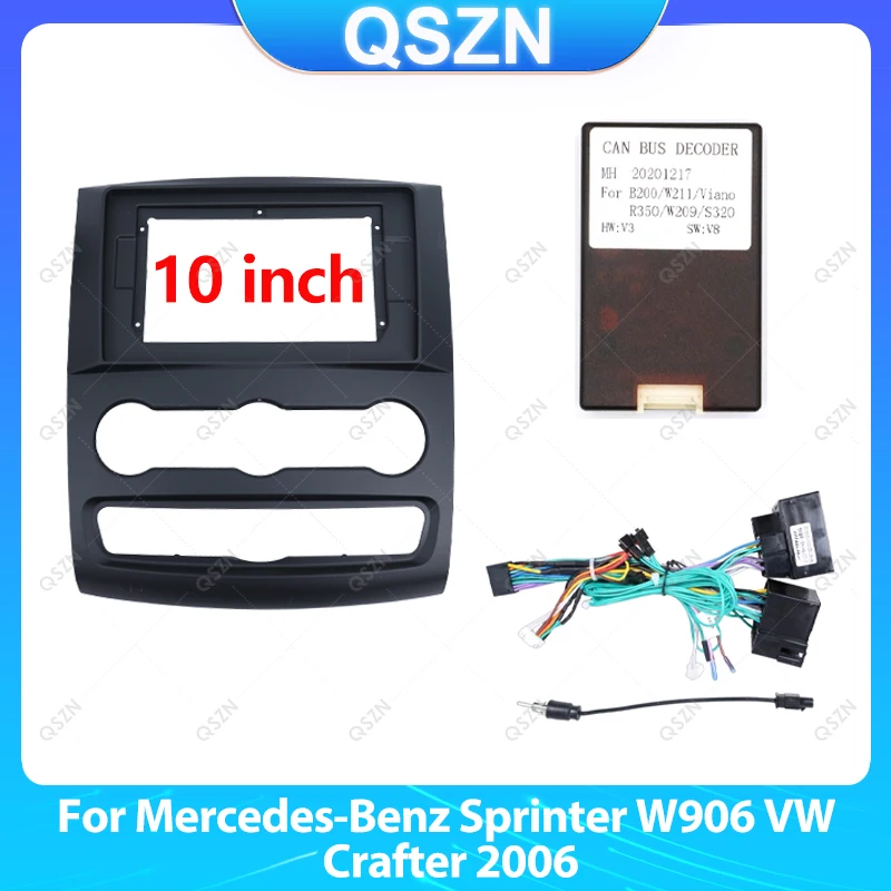 

Для Mercedes-Benz Sprinter W906 VW Crafter 2006 Автомобильный радиоприемник Стерео Android GPS Мультимедийное радио Панель приборной панели Комплект рамки.