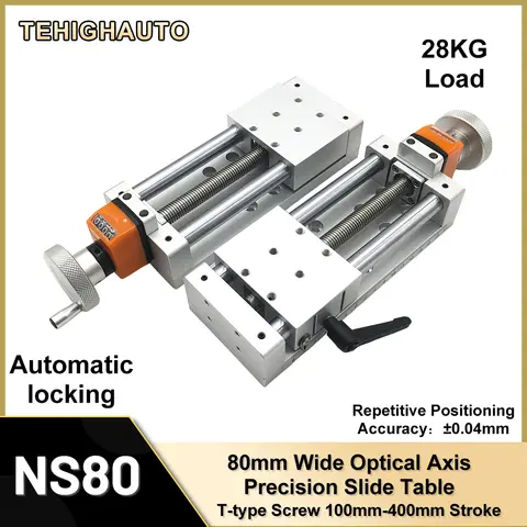 Manual Digital Display Steel Strip Sliding Table 80mm Wide Linear Rail Stage Module T-type Linear Actuator Screw Module Z Axis