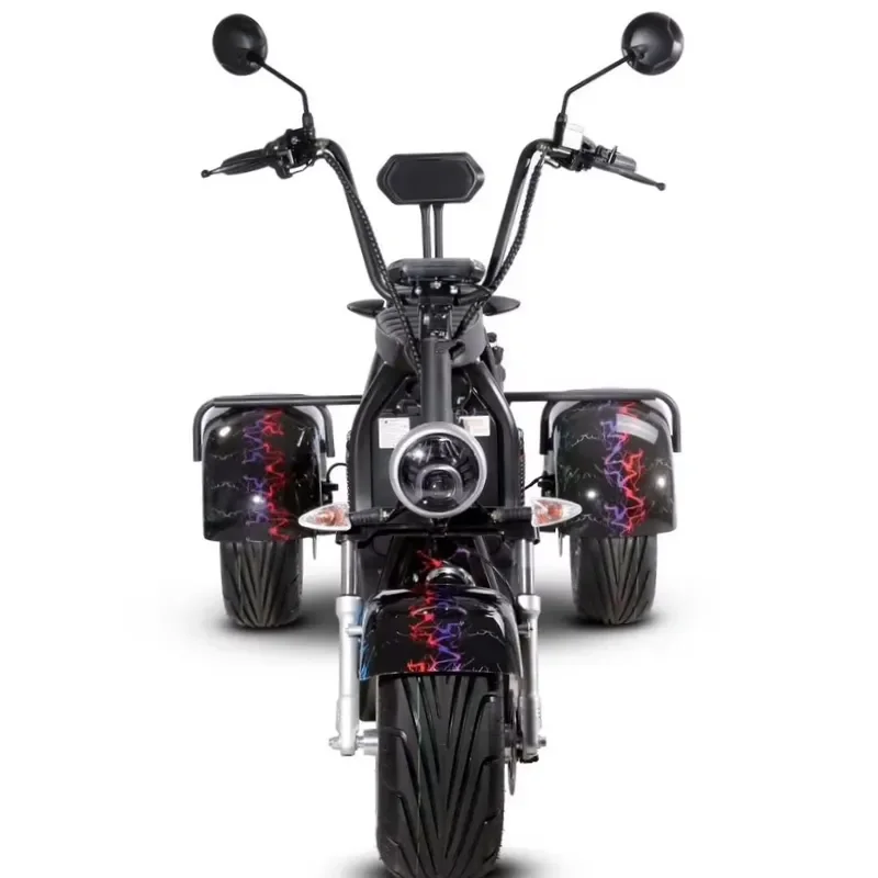 STROVAN Good Quality Model CP-3.1 Single Bar Electric Tricycles 2000W 12AH/20AH/40AH Double Battery Citycoco Adults