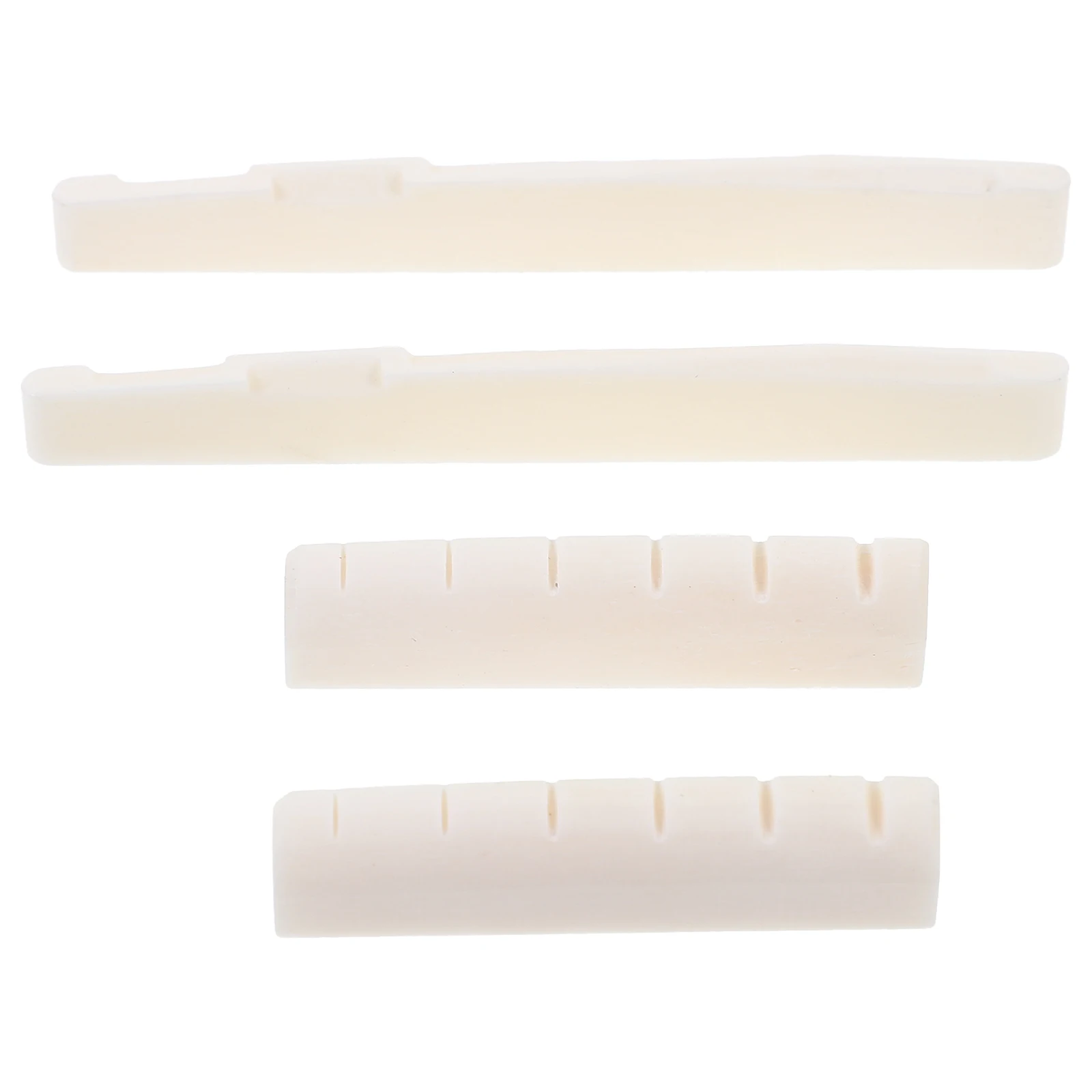 

2 Sets Guitar Pillow Saddle Bridge Folk Supplies Acoustic Nut Component Bone Parts Beef Replacement