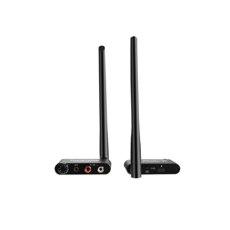 Wi-Fi,2.4GHz, 3.5mm,r,l,rca,DVD,テレビ,コンピューター,CD用のワイヤレスオーディオ音楽送受信機